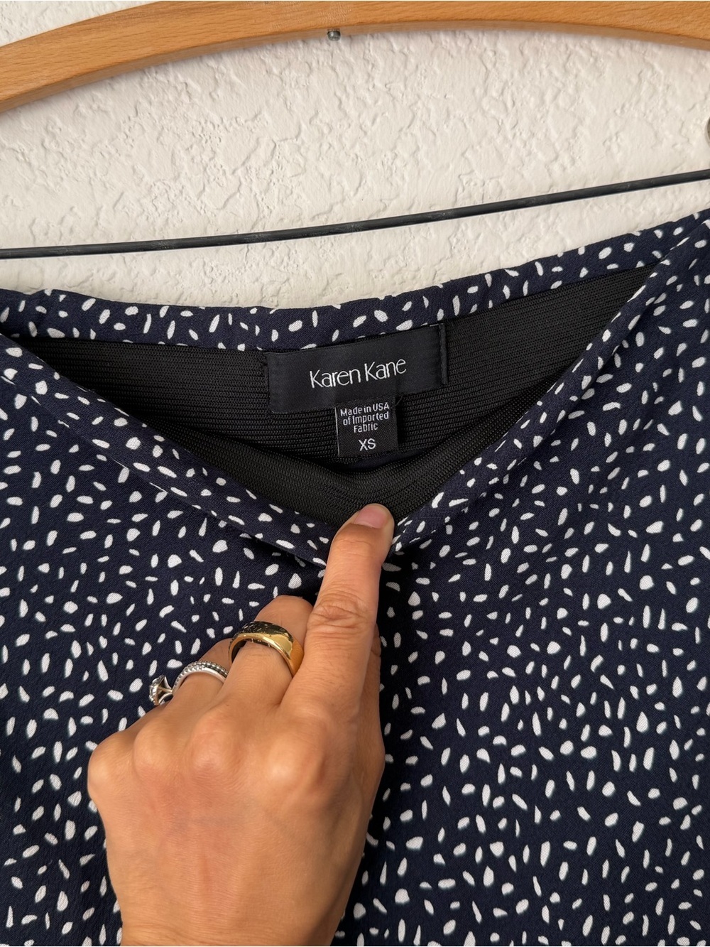 NWT Karen Kane Sea Side Skirt Navy and White Size XS - Picture 3 of 7